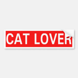 猫好き バンパーステッカー