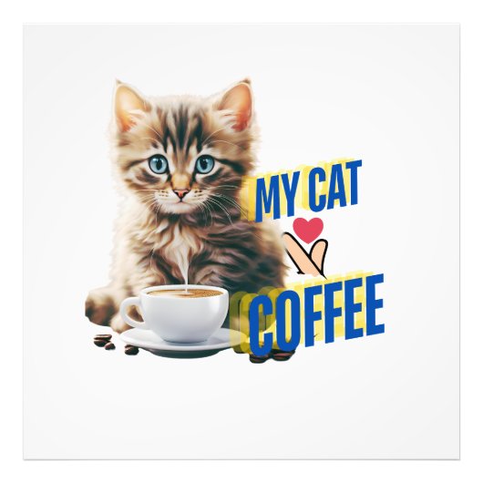 猫好き フォトプリント            (正面)