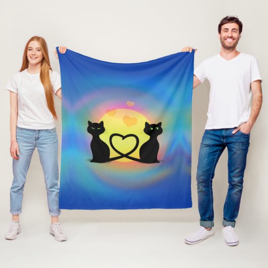 猫好き フリースブランケット (インサイチュ)
