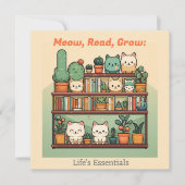 猫好き&ブックラバーズ&プラントラバーズ シーズンカード (正面)