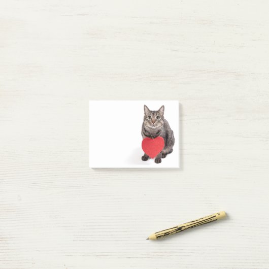 猫好き ポストイット (デスク上)