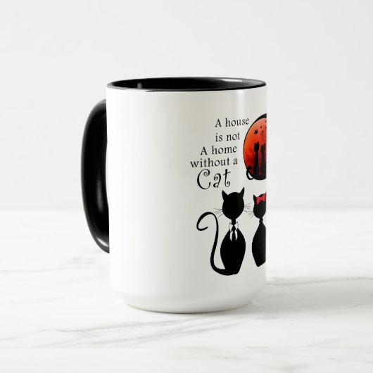 猫好き マグカップ (正面左)