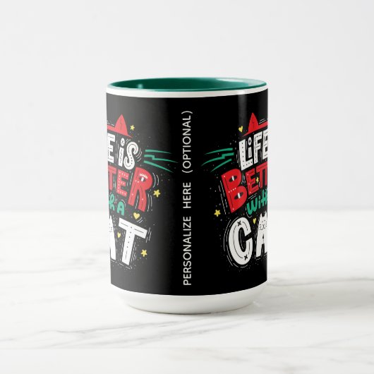 猫好き マグカップ (中央)