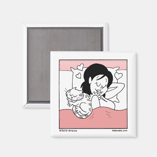 猫好き マグネット (正面/裏面)