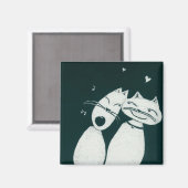 猫好き マグネット (正面/裏面)