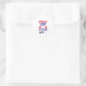 猫好き ラウンドシール (バッグ)