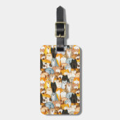 猫好き ラゲッジタグ (正面縦)