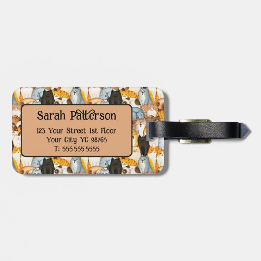 猫好き ラゲッジタグ (裏面横)