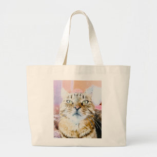 猫好き ラージトートバッグ