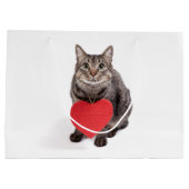 猫好き ラージペーパーバッグ (裏面)