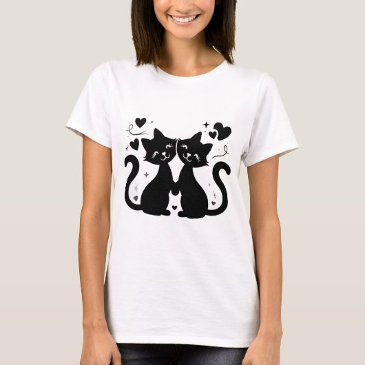 猫好き(女性) Tシャツ (正面)