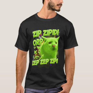 猫好き 宇宙人ネコ 楽しい Zip Zipidi Orp Zep  Tシャツ
