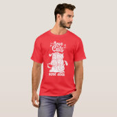 猫好き 犬嫌い 猫 ペット 動物好き 少年 Tシャツ (正面フル)