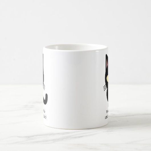 猫好き。 猫と使われる時間は決して無駄になりません コーヒーマグカップ (中央)