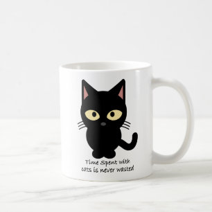 猫好き。 猫と使われる時間は決して無駄になりません コーヒーマグカップ
