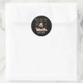 猫好き |猫好きで本好きな人 ラウンドシール (バッグ)