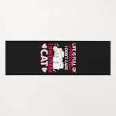 猫好き |私は猫をたくさん飼っている ヨガマット (正面(横))