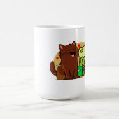 猫好き - 茶色の猫 コーヒーマグカップ (中央)