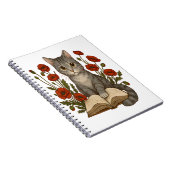 猫好き – 読かわいいケシ猫とボウ ノートブック (右側)