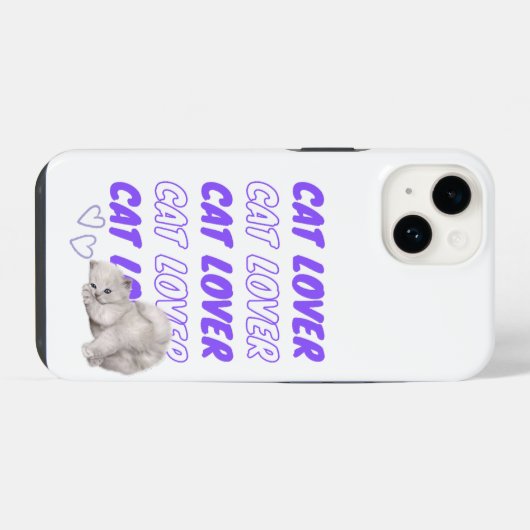 猫好き iPhoneケース (裏面横)