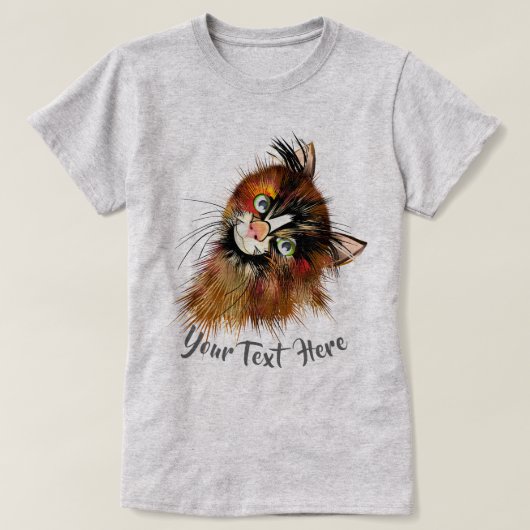 猫好き | Soulful Kitty Cat Tシャツ (デザイン正面)