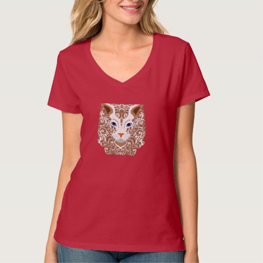 猫好き Tシャツ (正面)
