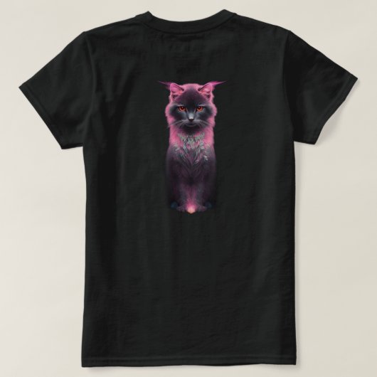 猫好き Tシャツ (デザイン裏面)