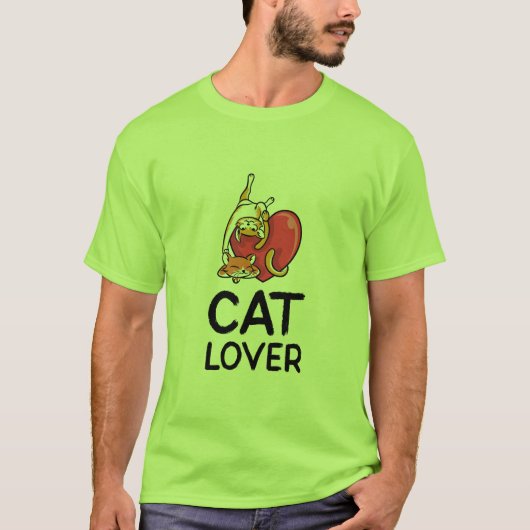 猫好き Tシャツ (正面)