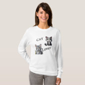 猫好き Tシャツ (正面フル)