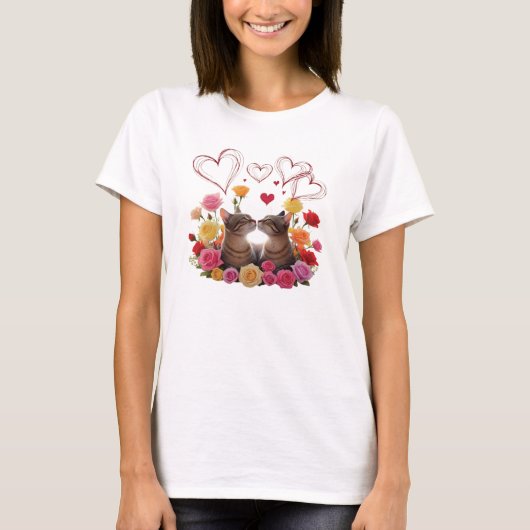 猫好き Tシャツ (正面)