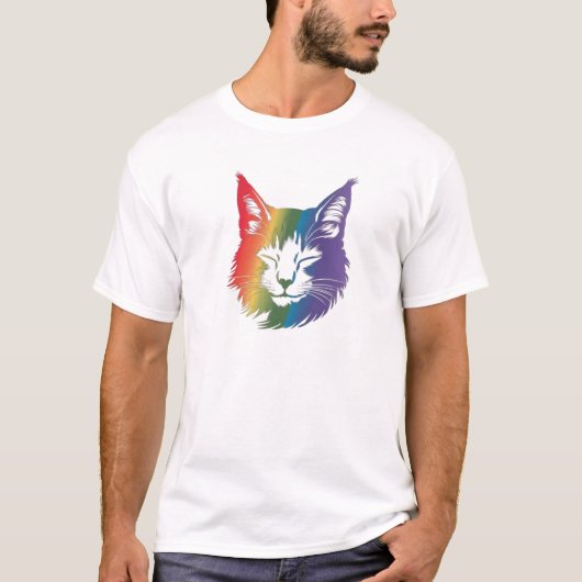 猫好き Tシャツ (正面)
