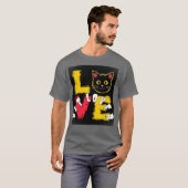 猫好き Tシャツ (正面フル)