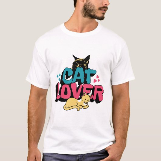 猫好き Tシャツ (正面)