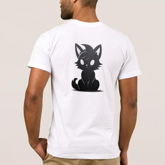 猫好き Tシャツ (裏面)