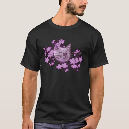 猫好き Tシャツ (正面)