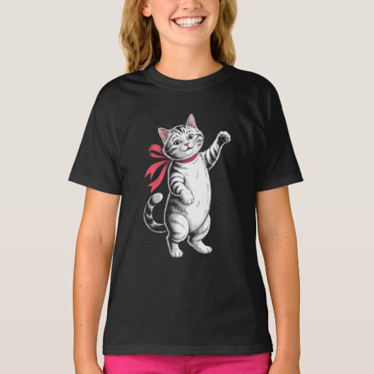 猫好き Tシャツ (正面)