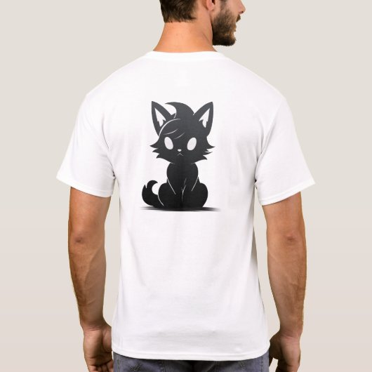 猫好き Tシャツ (裏面)