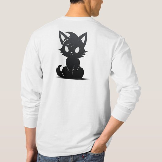 猫好き Tシャツ (裏面)