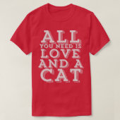 猫好き Tシャツ (デザイン正面)
