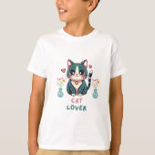 猫好き Tシャツ (正面)