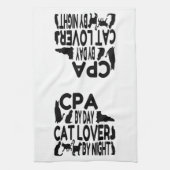 猫好きCPA キッチンタオル (縦)