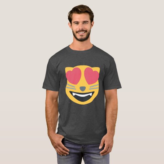 猫好きEmoji Tシャツ (正面フル)