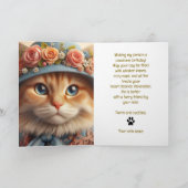 猫好きfrom Your Catかわいいハッピーバースデーカード シーズンカード (内部)