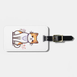 猫好きIDカードまたは荷物タグ ラゲッジタグ