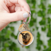 猫好きKeychain キーホルダー (手)