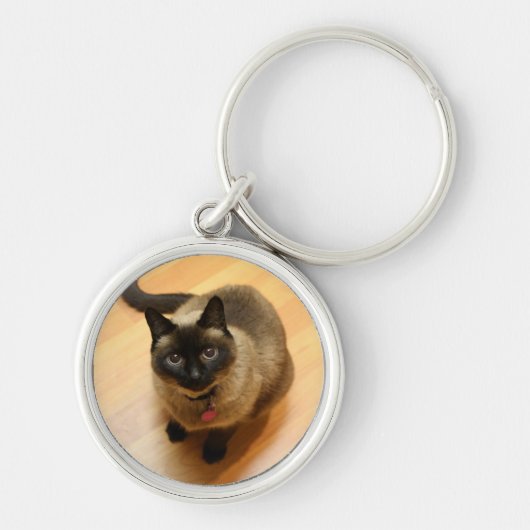 猫好きKeychain キーホルダー (正面)