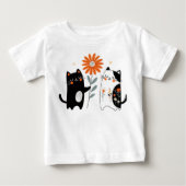 猫好きTシャツデザイン ベビーTシャツ (正面)