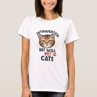 猫好きTシャツ内向 Tシャツ