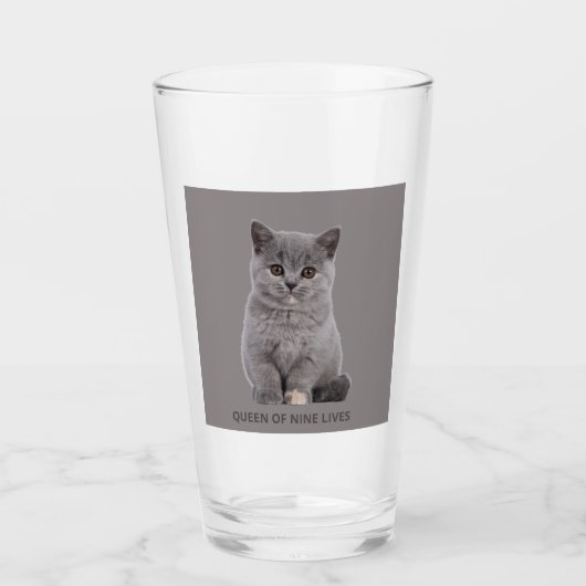 猫好きTシャツ タンブラーグラス (正面)