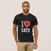 猫好きTシャツ Tシャツ (正面フル)